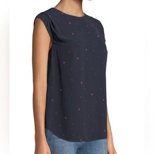 Joie Kelda ladybug silk blouse